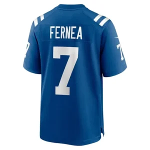 IN.Colts #7 Ethan Fernea Royal Game Player Jersey Stitched American Football Jer