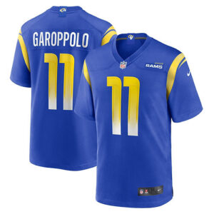 Men's Nike Jimmy Garoppolo Royal Los Angeles Rams Game Jersey