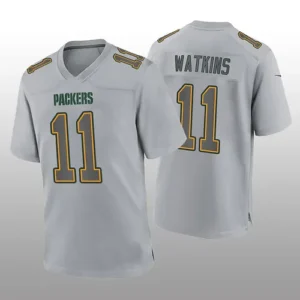 GB.Packers #11 Sammy Watkins Gray Atmosphere Game Jersey Stitched American Footb