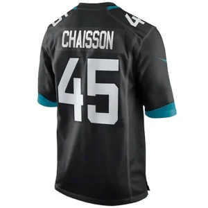 J.Jaguars #45 K'Lavon Chaisson Black Game Jersey Stitched American Football Jers