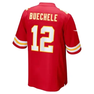 KC.Chiefs #12 Shane Buechele Red Game Player Jersey Stitched American Football J