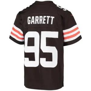 C.Browns #95 Myles Garrett Brown Team Game Jersey Stitched American Football Jer