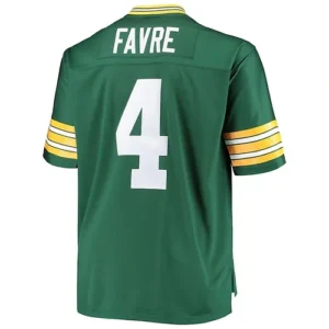 GB.Packers #4 Brett Favre Mitchell & Ness Green Big & Tall 1996 Retired Player R