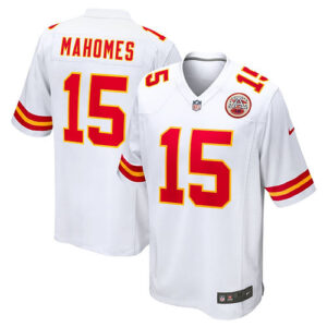 Men's Nike Patrick Mahomes White Kansas City Chiefs Game Jersey