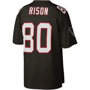 A.Falcons #80 Andre Rison Mitchell & Ness Black Legacy Replica Jersey Stitched A