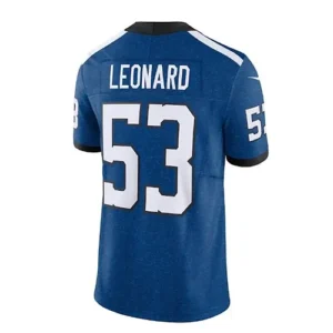 IN.Colts #53 Shaquille Leonard Indiana Nights Alternate Vapor F.U.S.E. Limited J