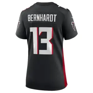 A.Falcons #13 Jared Bernhardt Black Player Game Jersey Stitched American Footbal