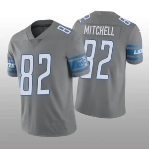 D.Lions #82 James Mitchell Vapor Limited Steel Jersey Stitched American Football