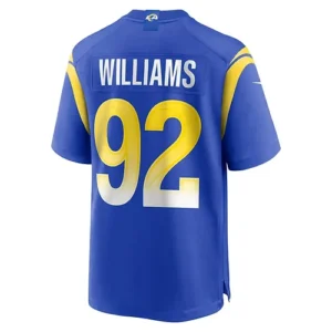 LA.Rams #92 Jonah Williams Royal Game Player Jersey Stitched American Football J