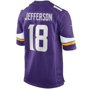 Men's Nike Justin Jefferson Purple Minnesota Vikings Player Game Jersey