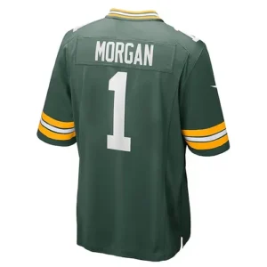 GB.Packers #1 Jordan Morgan 2024 Draft First Round Pick Player Game Jersey - Gre