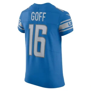 D.Lions #16 Jared Goff Blue Vapor Elite Player Jersey Stitched American Football