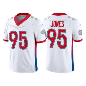 KC.Chiefs #95 Chris Jones 2022 White Pro Bowl Stitched Jersey American Football