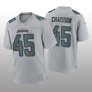 J.Jaguars #45 K'Lavon Chaisson Gray Atmosphere Game Jersey Stitched American Foo