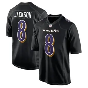 Men's NFL_Jerseys Lamar Jackson 8 Jersey Baltimore_Ravens Football Game Player J