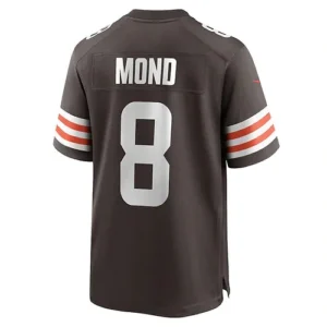 C.Browns #8 Kellen Mond Brown Game Player Jersey Stitched American Football Jers