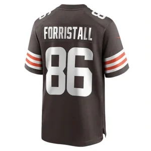 C.Browns #66 Miller Forristall Brown Game Player Jersey Stitched American Footba