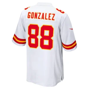 KC.Chiefs #88 Tony Gonzalez White Retired Player Game Jersey Stitched American F