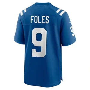 IN.Colts #9 Nick Foles Royal Player Game Jersey Stitched American Football Jerse