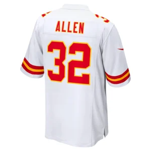 KC.Chiefs #32 Marcus Allen White Retired Player Game Jersey Stitched American Fo