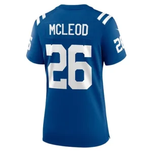 IN.Colts #26 Rodney McLeod Royal Player Game Jersey Stitched American Football J