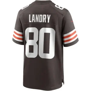 C.Browns #80 Jarvis Landry Brown Game Player Jersey Stitched American Football J