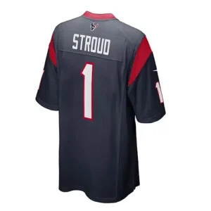 H.Texans #1 C.J. Stroud 2023 Draft First Round Pick Game Jersey - Navy Stitched