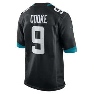 J.Jaguars #9 Logan Cooke Black Game Jersey Stitched American Football Jerseys