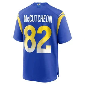 LA.Rams #82 Lance McCutcheon Royal Game Player Jersey Stitched American Football