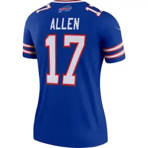 B.Bills #17 Josh Allen Royal Legend Team Jersey American Stitched Football Jerse