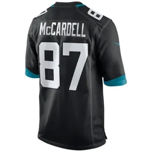 J.Jaguars #87 Keenan McCardell Black Game Retired Player Jersey Stitched America