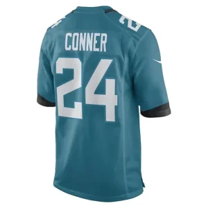 J.Jaguars #24 Snoop Conner Teal Game Player Jersey Stitched American Football Je