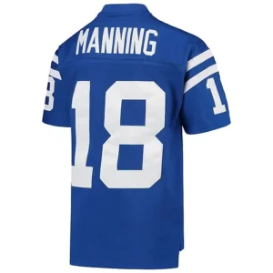 IN.Colts #18 Peyton Manning Mitchell & Ness Royal 1998 Legacy Retired Player Jer