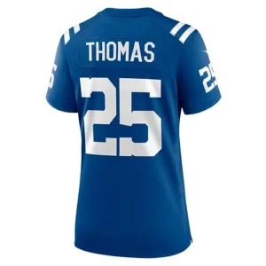 IN.Colts #25 Rodney Thomas II Royal Player Game Jersey Stitched American Footbal