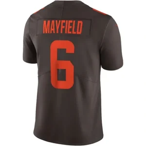 C.Browns #6 Baker Mayfield Brown Alternate Vapor Limited Jersey Stitched America