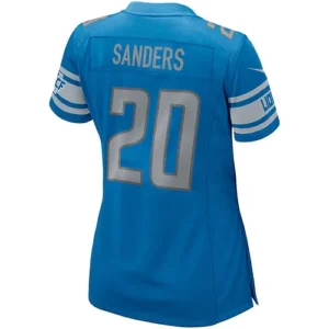 D.Lions #20 Barry Sanders Blue Game Retired Player Jersey Stitched American Foot