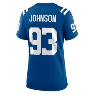 IN.Colts #93 Eric Johnson Royal Player Game Jersey Stitched American Football Je