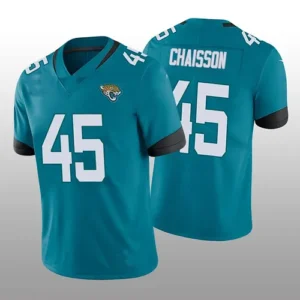 J.Jaguars #45 K'Lavon Chaisson 2022 London Games Teal Vapor Limited Jersey Stitc