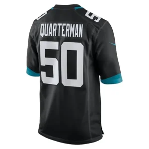 J.Jaguars #50 Shaquille Quarterman Black Game Jersey Stitched American Football