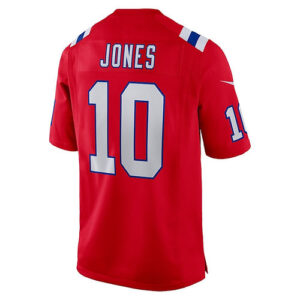 NE.Patriots #10 Mac Jones Red Game Jersey Stitched American Football Jerseys