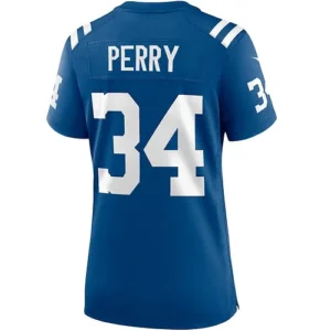 IN.Colts #34 Joe Perry Royal Game Retired Player Jersey Stitched American Footba