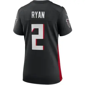 A.Falcons #2 Matt Ryan Black Player Game Jersey Stitched American Football Jerse