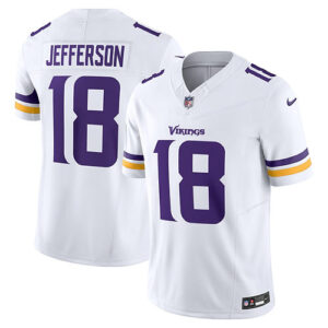 Men's Nike Justin Jefferson White Minnesota Vikings Vapor F.U.S.E. Limited Jerse