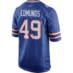 B.Bills #49 Tremaine Edmunds Royal Game Player Jersey American Stitched Football