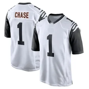 C.Bengals #1 Ja'Marr Chase White Alternate Game Player Jersey Stitched American