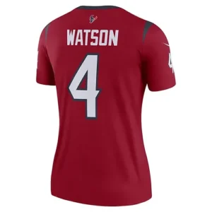 H.Texans #4 Deshaun Watson Legend Player Jersey Red Stitched American Football