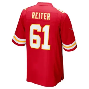 KC.Chiefs #61 Austin Reiter Red Game Player Jersey Stitched American Football Je