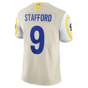 LA.Rams #9 Matthew Stafford Bone Vapor Limited Jersey Stitched American Football