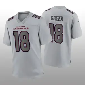 A.Cardinals #18 A.J. Green Gray Atmosphere Game Jersey Stitched American Jerseys