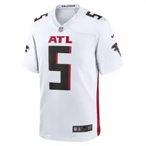 Men's Atlanta_Falcons Drake London White Away Game Player Jersey